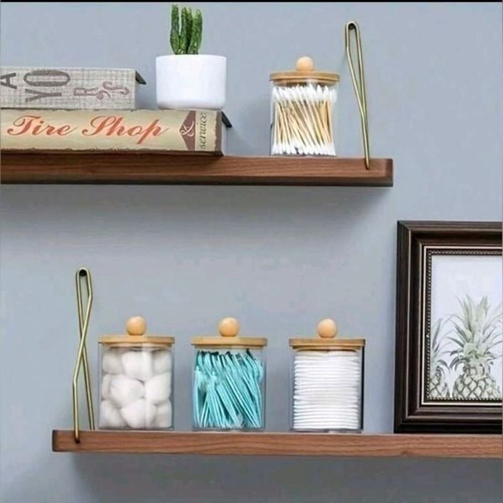 3 pc. Wooden Lid Storage Cup Set NWT